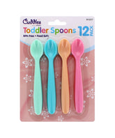 12PK ASSORTED TODDLER SPOONS
